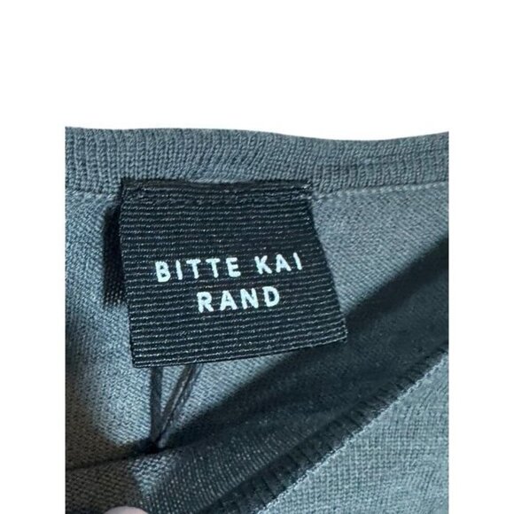 Bitte Kai Rand Merino Wool Sweater Women’s Size Small Dark Gray Lightweight Knit - Picture 5 of 11